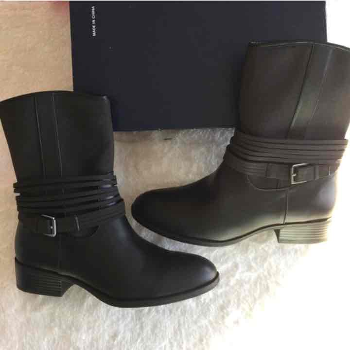Chaps Gari Women US 6 Brown Mid Calf Boot Chaps Gari Women US 6 Brown Mid Calf Boot